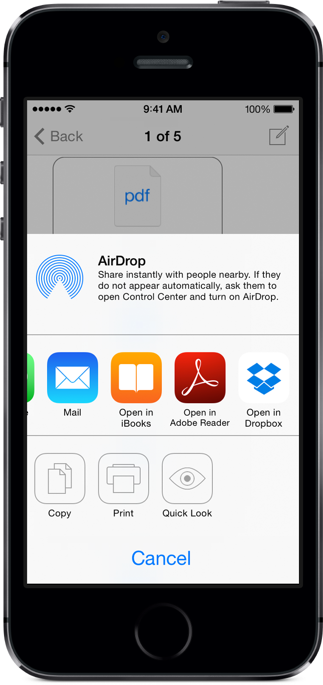 Winmail Reader - share extracted attachments for iPhone